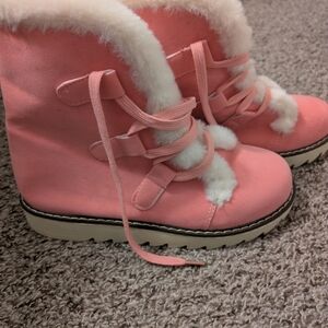 Cozy Pink Winter Boots